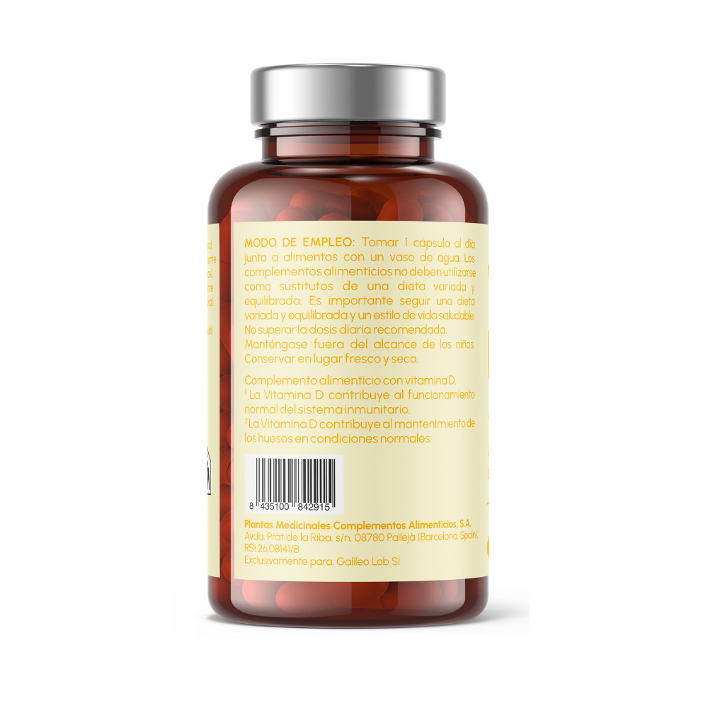 Vitamina D3 4000 UI - Refuerza tus huesos, defensas y articulaciones