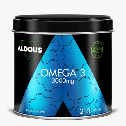 Omega-3 Alta Concentración 3000 mg Aceite de Pescado | 540 mg EPA + 360 mg DHA | Salud Cardiovascular | 210 Cápsulas Blandas (10651517059418)