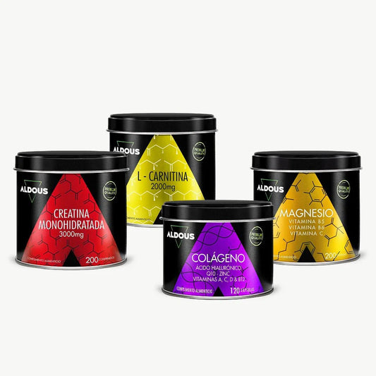 Pack Deporte Fuerza: Creatina + Maca Negra + L-Carnitina + Magnesio | Masa Muscular y Rendimiento (10664426504538)