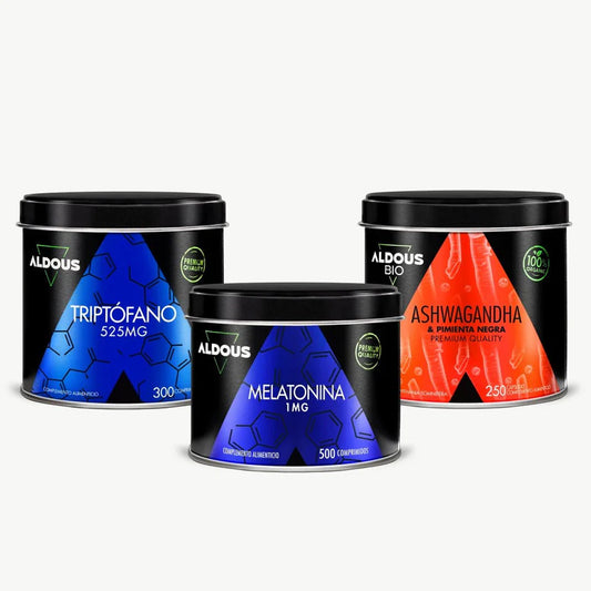 Pack Dormir: Melatonina + Triptófano + Magnesio + GABA | Sueño Reparador Natural (10664427684186)