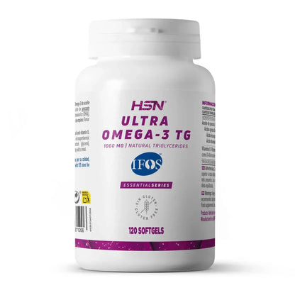Ultra Omega-3 TG IFOS 1000 mg | Alta Concentración EPA + DHA | Salud Cardiovascular y Cerebral | EssentialSeries (10657565016410)