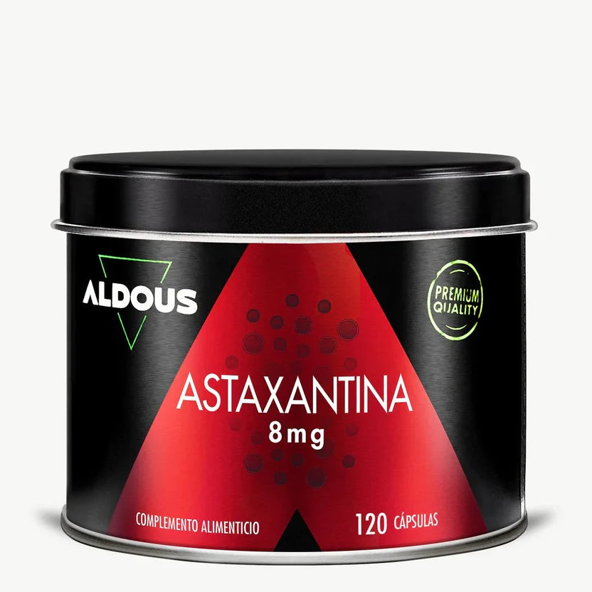 Astaxantina Natural 8 mg del Alga Haematococcus Pluvialis | Antioxidante Potente | 120 Cápsulas (10650972062042)