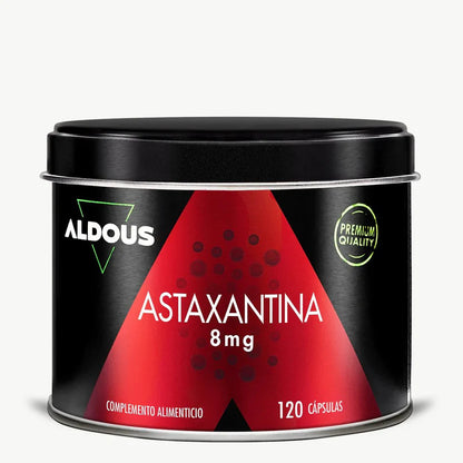 Astaxantina Natural 8 mg del Alga Haematococcus Pluvialis | Antioxidante Potente | 120 Cápsulas (10650972062042)