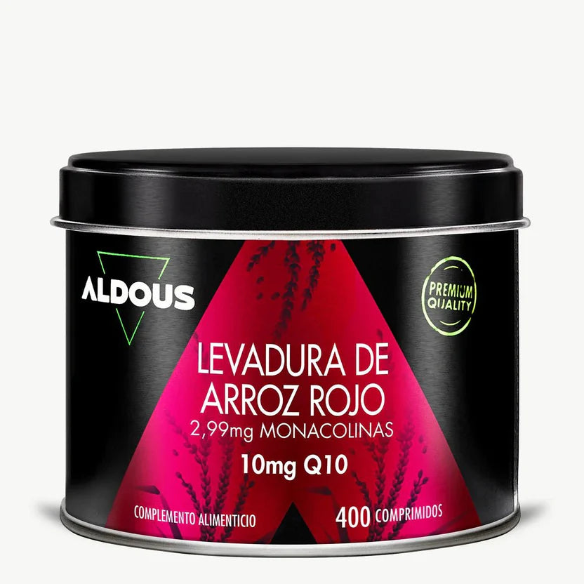 Levadura de Arroz Rojo con Coenzima Q10 | Mantenimiento Normal del Colesterol | 400 Comprimidos (10651491402074)