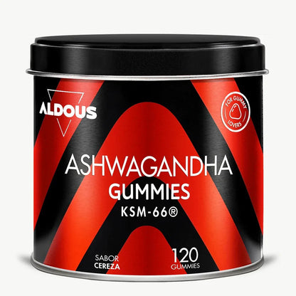 Ashwagandha KSM-66® en Gominolas Sabor Cereza | Apoyo al Estrés y Relajación | 120 Gominolas (10650968916314)