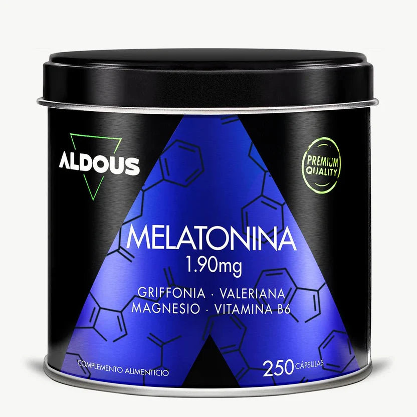 Melatonina 1,9 mg con Griffonia, Magnesio, Valeriana y Vitamina B6 | Sueño y Relajación Natural | 250 Cápsulas (10651510735194)