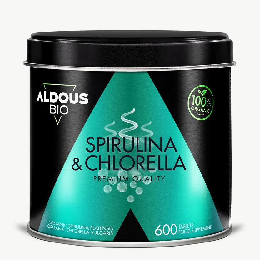 Mix Espirulina y Chlorella Ecológica Premium 3000 mg | Detox, Inmunidad y Vitalidad | 600 Comprimidos (10651436810586)