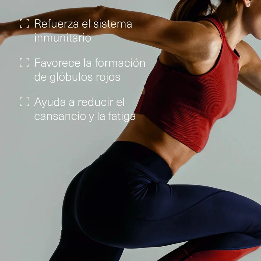 Hierro Bisglicinato 28 mg con Vitamina C, Ácido Fólico y B12 | Energía y Sistema Inmunitario | 400 Comprimidos (10651477311834)