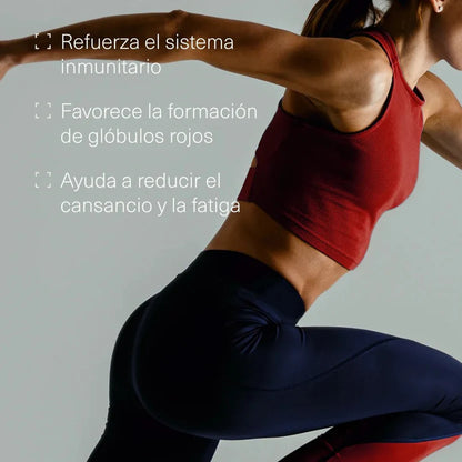 Hierro Bisglicinato 28 mg con Vitamina C, Ácido Fólico y B12 | Energía y Sistema Inmunitario | 400 Comprimidos (10651477311834)