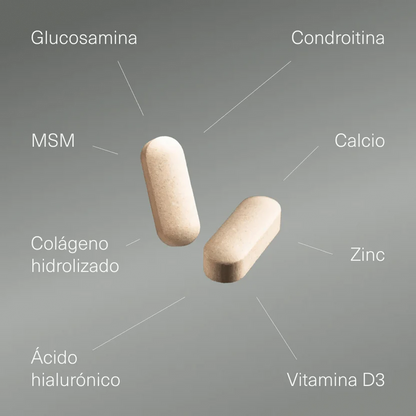 Glucosamina 1000 mg con Condroitina, MSM, Colágeno y Vitaminas | Salud Articular y Ósea | 200 Comprimidos (10651454996826)