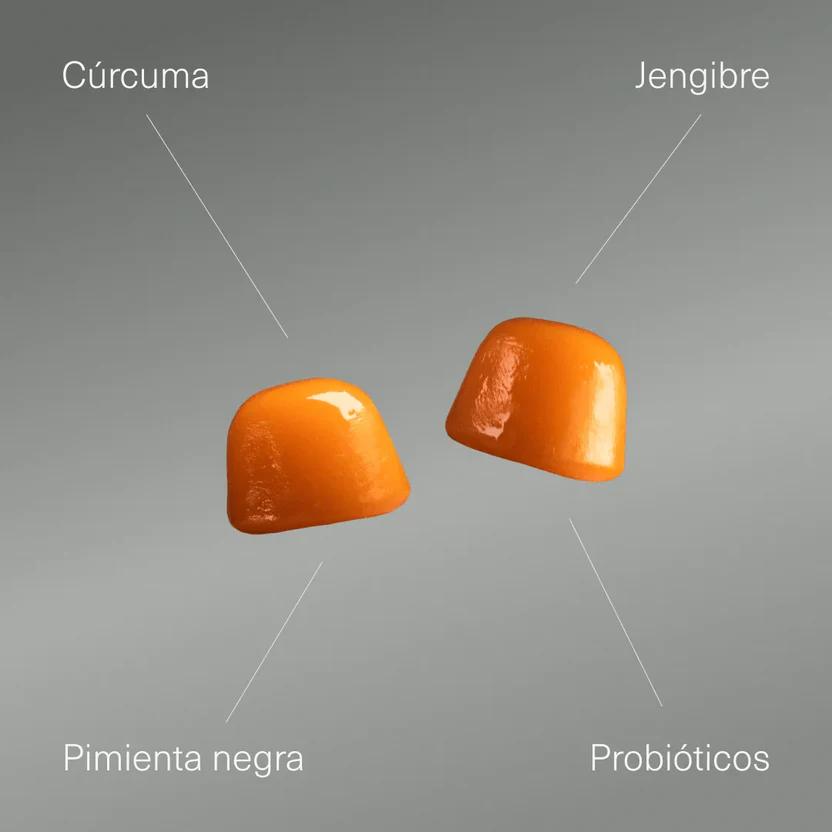 Cúrcuma con Probióticos en Gominolas Veganas | Digestión y Antiinflamatorio Natural | 120 Gominolas (10651453718874)
