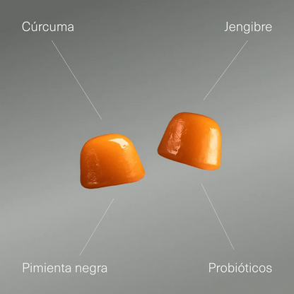Cúrcuma con Probióticos en Gominolas Veganas | Digestión y Antiinflamatorio Natural | 120 Gominolas (10651453718874)