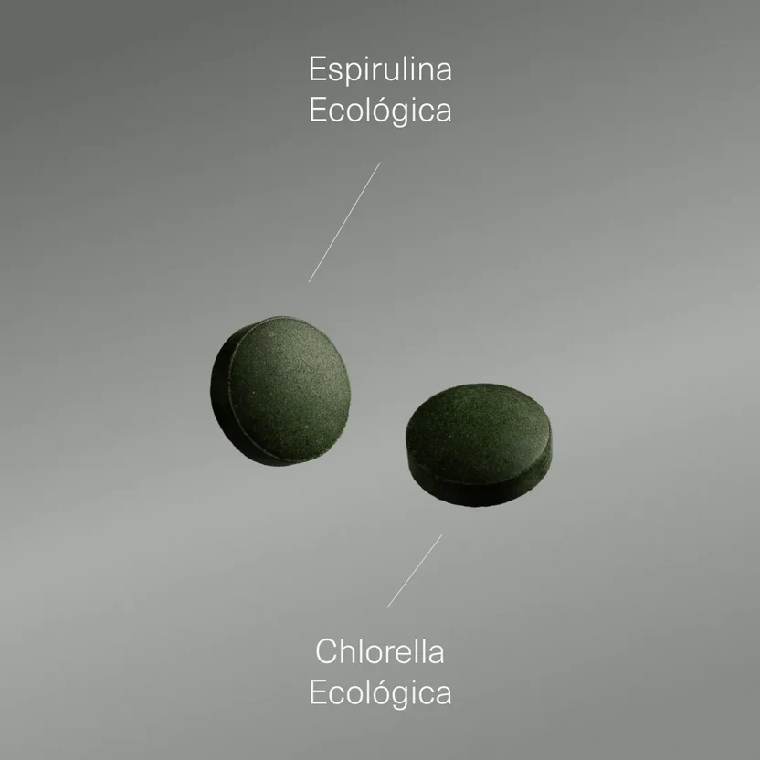 Mix Espirulina y Chlorella Ecológica Premium 3000 mg | Detox, Inmunidad y Vitalidad | 600 Comprimidos (10651436810586)