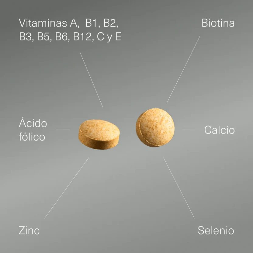 Multivitaminas con Vitaminas A, B, C, D, E, Calcio, Zinc y Selenio | Energía e Inmunidad | 500 Comprimidos (10652249719130)