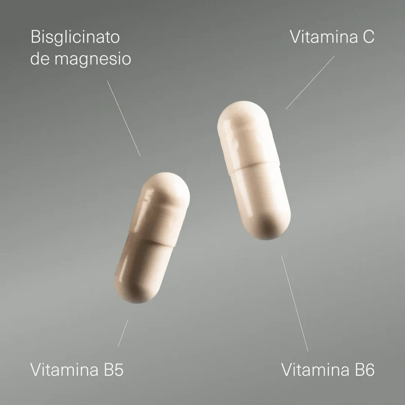 Bisglicinato de Magnesio 1470 mg con Vitamina C, B5 y B6 | Energía, Sueño y Reducción de Cansancio | 200 Cápsulas (10651499954522)
