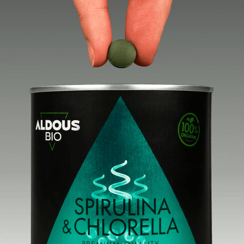 Mix Espirulina y Chlorella Ecológica Premium 3000 mg | Detox, Inmunidad y Vitalidad | 600 Comprimidos (10651436810586)