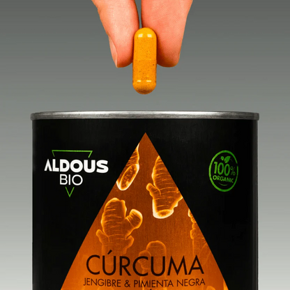 Cúrcuma Ecológica 1360 mg con Jengibre, Pimienta Negra y Probióticos | Digestión y Antiinflamatorio | 250 Cápsulas (10651451818330)