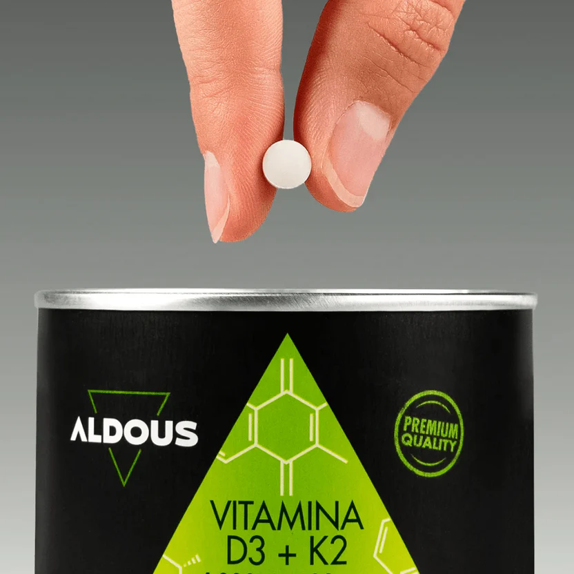 Vitamina D3 4.000 UI + K2 100 μg | Salud Ósea, Absorción de Calcio e Inmunidad | 250 Comprimidos (10652237168986)