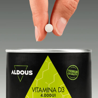 Vitamina D3 4000 UI Pura | Salud Ósea, Absorción de Calcio e Inmunidad | 500 Comprimidos (10652237889882)