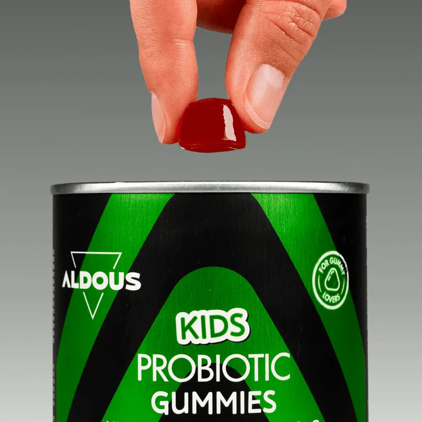Probióticos con Vitaminas Kids en Gominolas Veganas Sabor Cereza | Digestión e Inmunidad Infantil | 120 Gominolas (10651524825434)