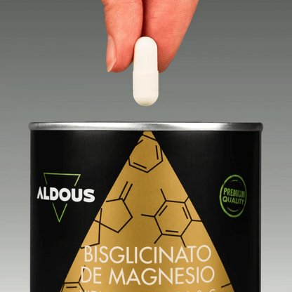 Bisglicinato de Magnesio 1470 mg con Vitamina C, B5 y B6 | Energía, Sueño y Reducción de Cansancio | 200 Cápsulas (10651499954522)