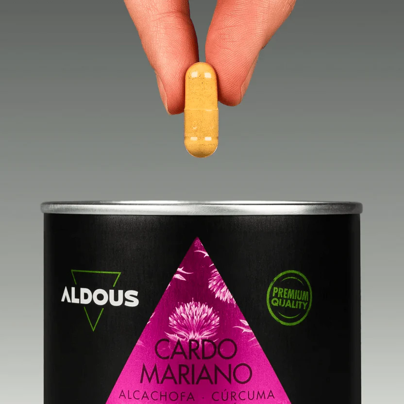 Cardo Mariano con Alcachofa, Cúrcuma, Diente de León y Desmodium | Apoyo Hepático y Depurativo | 150 Cápsulas (10651106247002)