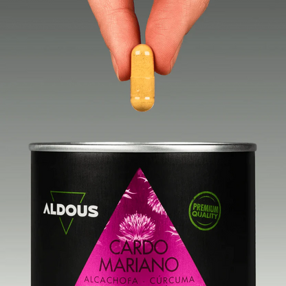 Cardo Mariano con Alcachofa, Cúrcuma, Diente de León y Desmodium | Apoyo Hepático y Depurativo | 150 Cápsulas (10651106247002)