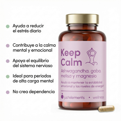 Keep Calm - Ashwagandha + Magnesio, Melisa y Gaba