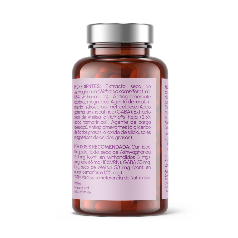 Keep Calm - Ashwagandha + Magnesio, Melisa y Gaba
